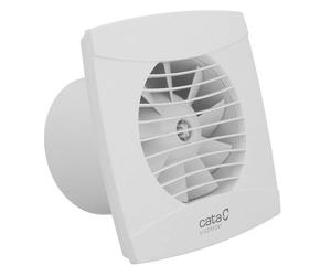 Sapho Cata UC - Ventilador axial UC-10 TH, con control automático, 8W, conducto de 100 mm, blanco 01200200