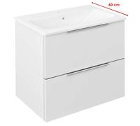 Sapho Cirasa - Mueble para lavabo, 58x54x39 cm, 2 cajones, blanco CR592-3030