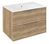 Sapho Cirasa - Mueble para lavabo 70x52x46 cm, 2 cajones, roble Alabama CR701-2222