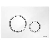 Sapho - Control de descarga, blanco/cromo P47-0201-0250