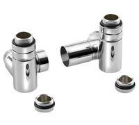 Sapho Corner Combi - Kit de conexión de válvula termostática triaxial, izquierda, cromo CP330S