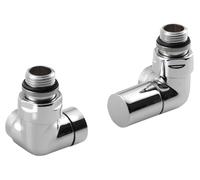 Sapho Corner - Kit de conexión de válvula termostática triaxial, izquierda, cromo CP130S