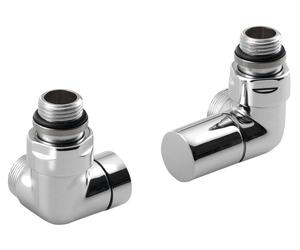 Sapho Corner - Kit de conexión de válvula termostática triaxial, izquierda, cromo CP130S