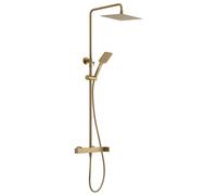 Sapho Cubemix - Conjunto de ducha con grifo, 25x25 cm, oro mate CM139GB