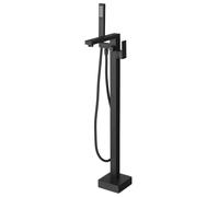 Sapho Cubemix - Grifo de bañera de pie, con cuerpo y accesorios, color negro mate. CM021B