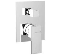Sapho CUBEMIX, grifo de ducha empotrado, 2 salidas, cromo