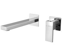 Sapho CUBEMIX, grifo para lavabo empotrado, de 2 salidas, cromo