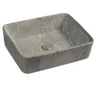 Sapho DALMA, lavabo de cerámica, 48x38 cm, color gris