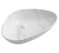 Sapho DALMA, lavabo de cerámica, 58,5 x 39 cm, color carrara