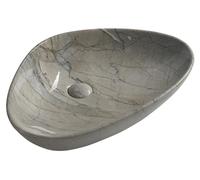 Sapho DALMA, lavabo de cerámica, 58,5 x 39 cm, color gris