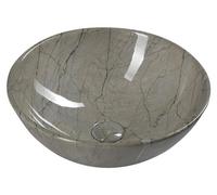 Sapho DALMA, lavabo de cerámica, diámetro 42 cm, color gris