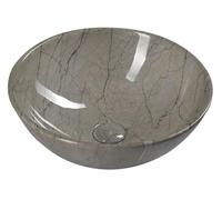 Sapho Dalma - Lavabo sobre encimera, diámetro 42 cm, sin orificio para grifo, sin rebosadero, grigio MM113