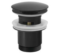 Sapho - Desagüe de lavabo, ClickClack, tapón grande, negro CV1007B