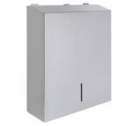 Sapho - Dispensador de toallas de papel 285x370x105 mm, acero inoxidable cepillado XP053
