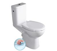 Sapho Etiuda - Inodoro completo para personas discapacitadas CLEAN ON, Rimless, desagüe posterior, blanco K11-0221