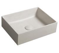 Sapho FORMIGO: Lavabo de hormigón para encastrar, 47,5 x 36,5 cm, color arena mate