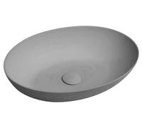 Sapho FORMIGO: Lavabo de hormigón para encastrar, 60x40 cm, gris mate