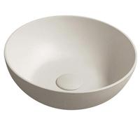 Sapho FORMIGO: Lavabo de hormigón para encastrar, diámetro 39 cm, acabado en arena mate