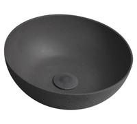 Sapho FORMIGO: Lavabo de hormigón para encastrar, diámetro de 39 cm, color antracita mate