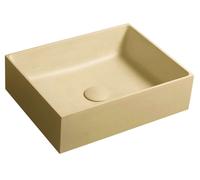 Sapho Formigo - Lavabo sobre encimera, 475x365, sin rebosadero, beige FG122