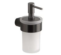 Sapho Gedy Pirenei - Dispensador de jabón líquido, vidrio esmerilado, gun metal PI8181