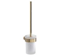 Sapho Gedy Pirenei - Escobillero de pared con soporte, oro/vidrio satinado PI330387