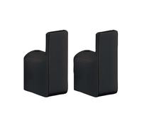 Sapho Gedy Pirenei - Gancho, paquete de 2 uds, negro mate PI2714