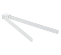 Sapho Gedy Pirenei - Toallero giratorio doble, longitud 36 cm, blanco mate PI2302