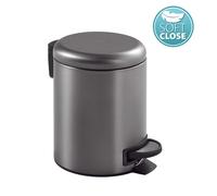 Sapho Gedy Potty - Cubo de basura de 5 l, Soft Close, gun metal 330981