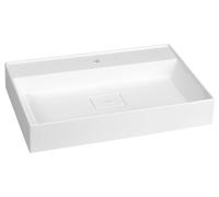 Sapho Godiva lavabo 68x44 cm rectangular clásico-para mueble-sobre encimera blanco brillante GU068