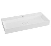 Sapho GODIVA, mueble de lavabo, resina de mármol, 96x44 cm, blanco