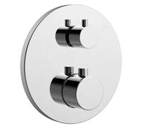 Sapho - Grifo termostático empotrado, caja, para 2 dispositivos, cromado RH396