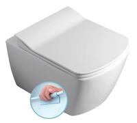 Sapho - Inodoro suspendido Glanc, Rimless, blanco GC321