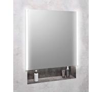 Sapho Integra - Armario con espejo empotrado con iluminación LED, 65x70 cm, espejo/titanio alu IN065