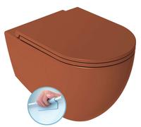 Sapho Isvea Infinity - Inodoro suspendido, Rimless, terracotta 10NF02005-2U