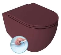 Sapho Isvea Infinity - Inodoro suspendido, sin borde, maroon red 10NF02005-2R