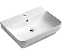 Sapho Isvea Sott Aqua - Lavabo de encastre 48x42 cm, con 1 orificio para grifo, blanco 10SQ50048