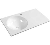 Sapho Juno - Lavabo 80x15x46 cm, izquierdo, blanco JU080