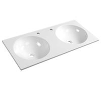 Sapho JUNO, lavabo de encimera en mármol sintético "Gussmarmor", 100x47 cm, blanco