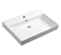 Sapho Kare - Lavabo Kare 70x46 cm, con 1 orificio para grifo, blanco 17070