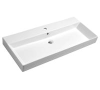 Sapho Kare - Lavabo Kare 98x46 cm, con 1 orificio para grifo, blanco 17100