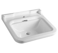 Sapho Kerasan Waldorf - Lavabo 60x55 cm, con rebosadero, orificio para grifo, blanco 4140K1