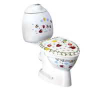 Sapho Kid - Inodoro infantil completo con cisterna, desagüe posterior, motivo colorido CK311.400.0F
