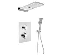 Sapho KIMURA: Termostato empotrado para ducha, grifo de pared, 3 salidas, cromo