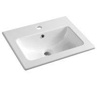 Sapho Practico lavabo 50x40 cm rectangular para mueble blanco brillante 44050