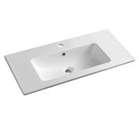 Sapho, lavabo de cerámica para muebles, modelo PRACTICO, 80x40 cm, color blanco