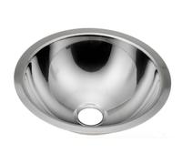 Sapho - Lavabo de encastre de acero inoxidable, diámetro 31 cm 13028.B