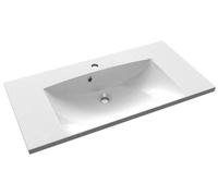 Sapho Maria lavabo 90x46 cm rectangular para mueble blanco brillante MA090