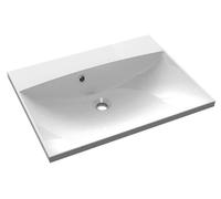 Sapho. Lavabo de encimera modelo MARIA, 60x46 cm, blanco, sin orificio para grifo
