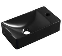 Sapho MARGITHA, lavabo de cerámica, 38x22 cm, con abertura para el grifo en el lado derecho, color mate